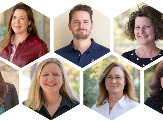 Photo montage of seven faculty members